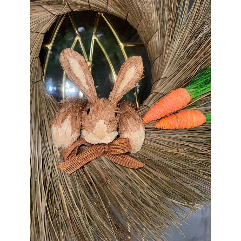 Pottery Barn handcrafted straw